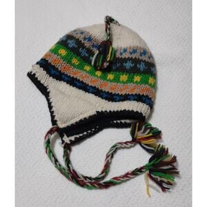 Peruvian winter hat, 100% wool lined